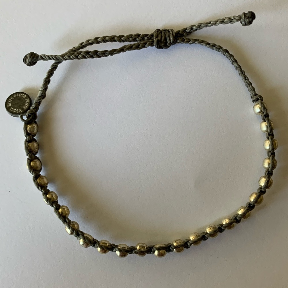 Pura Vida Bracelet Grey/Silver Beads